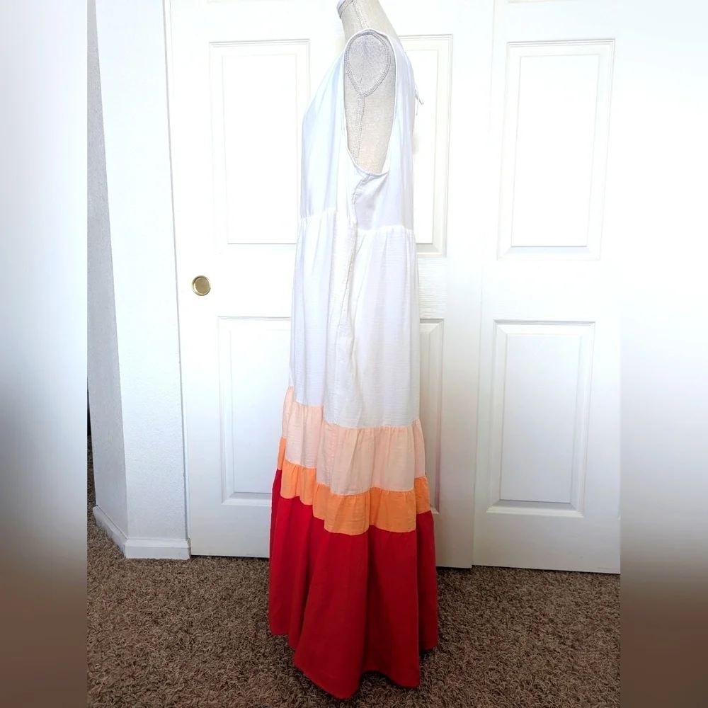 Ava & Viv Colorblock Tiered Maxi Dress - Picture 5 of 9